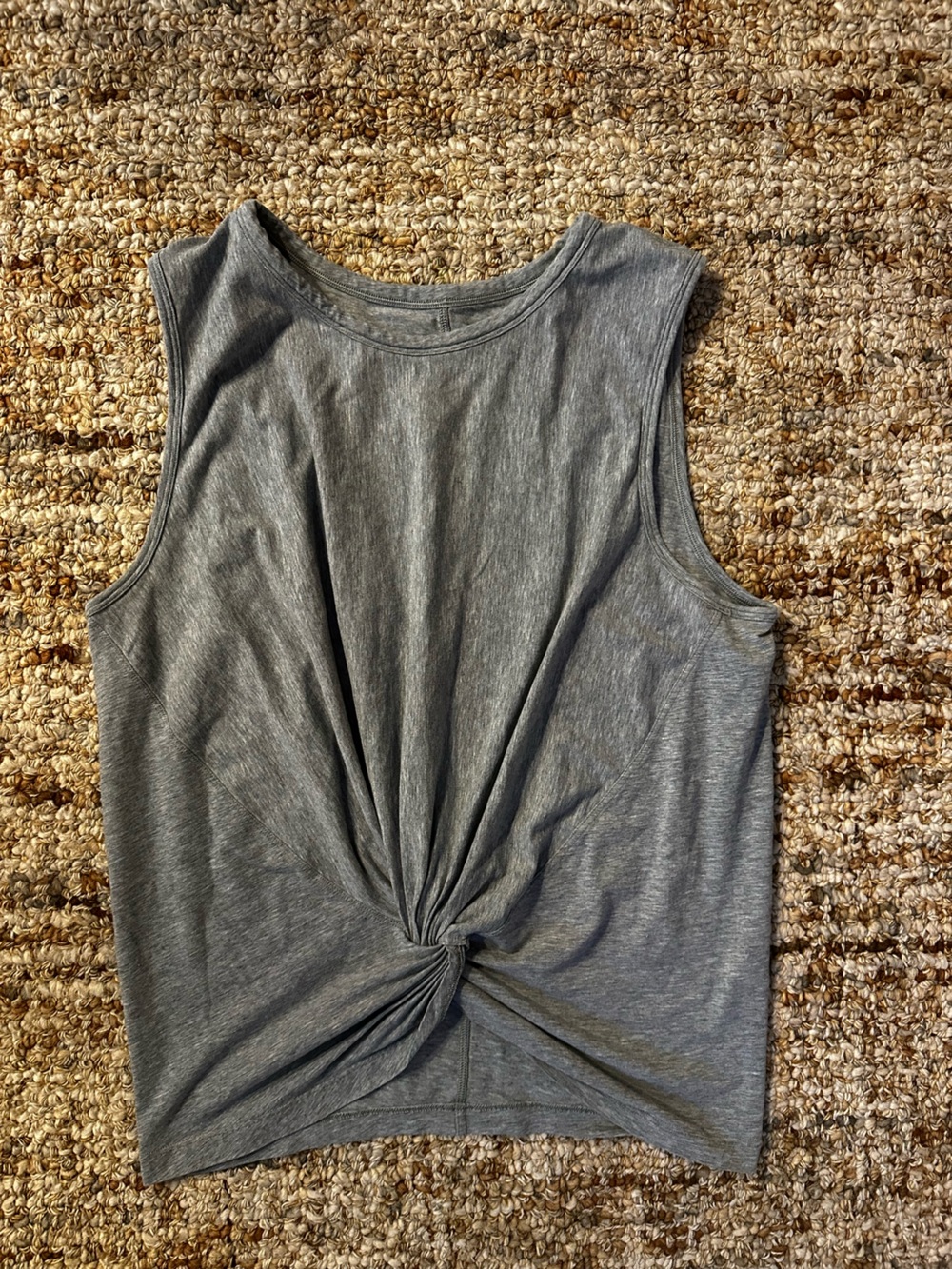 lululemon athletica Gray Twist-Knot Athletic Tank